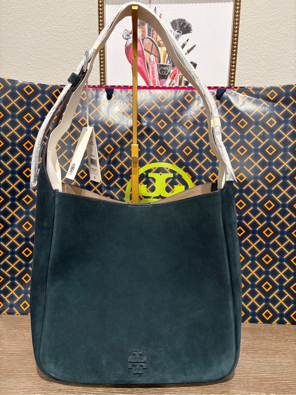 tory burch thea suede slouchy shoulder bag